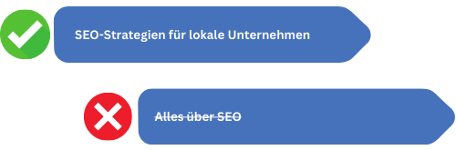 Headline vergleich, eine gute eine schlechte